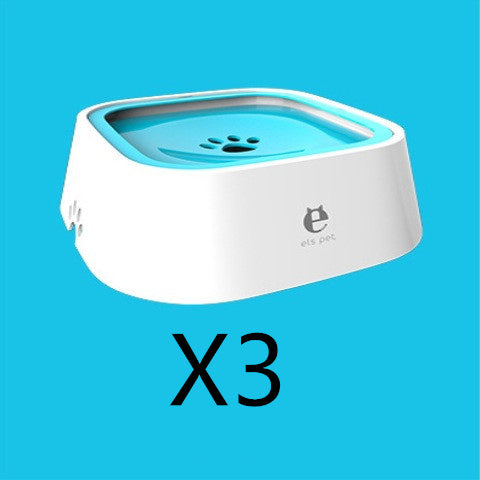 1.5L Cat Dog Water Bowl Carried Floating Bowl Anti-Overflow Slow Water Feeder Dispenser Pet