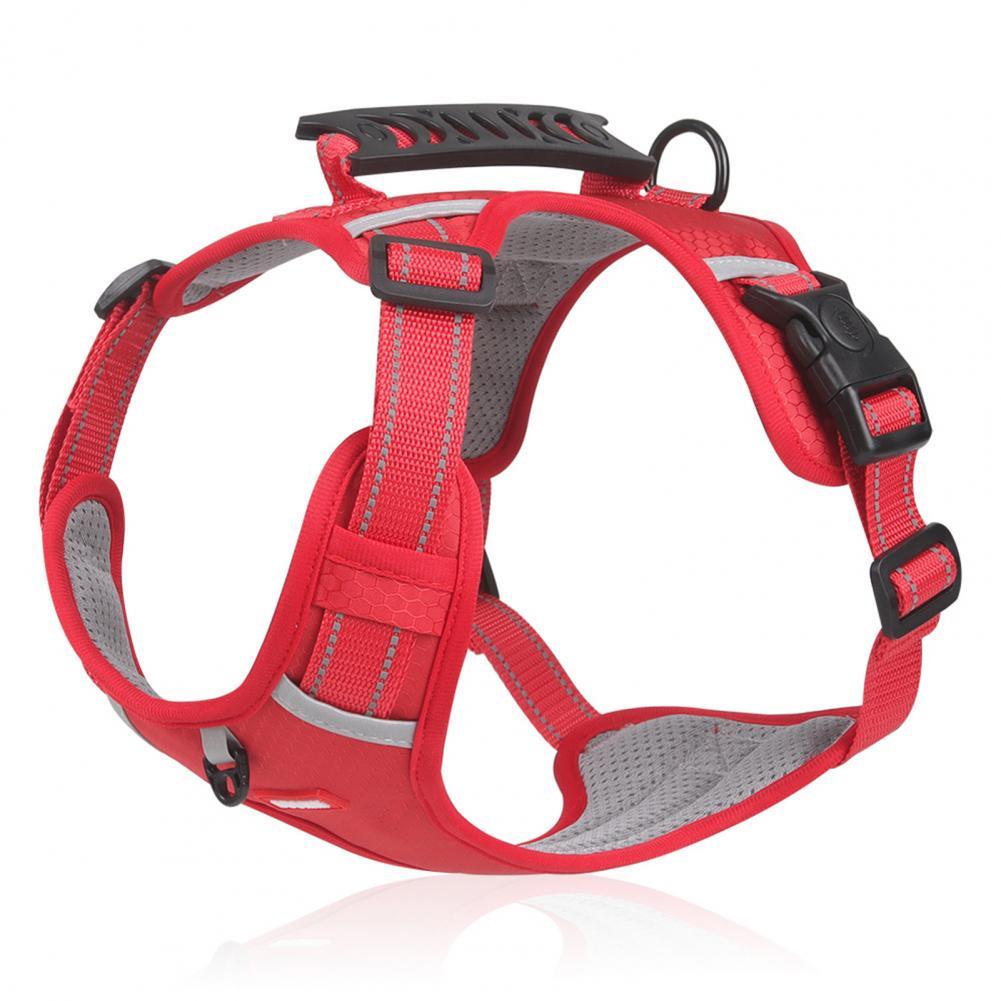 Nylon Dog Harness No Pull Breathable Reflective Pet Harness Vest For Small Large Dog Outdoor Running Dogs