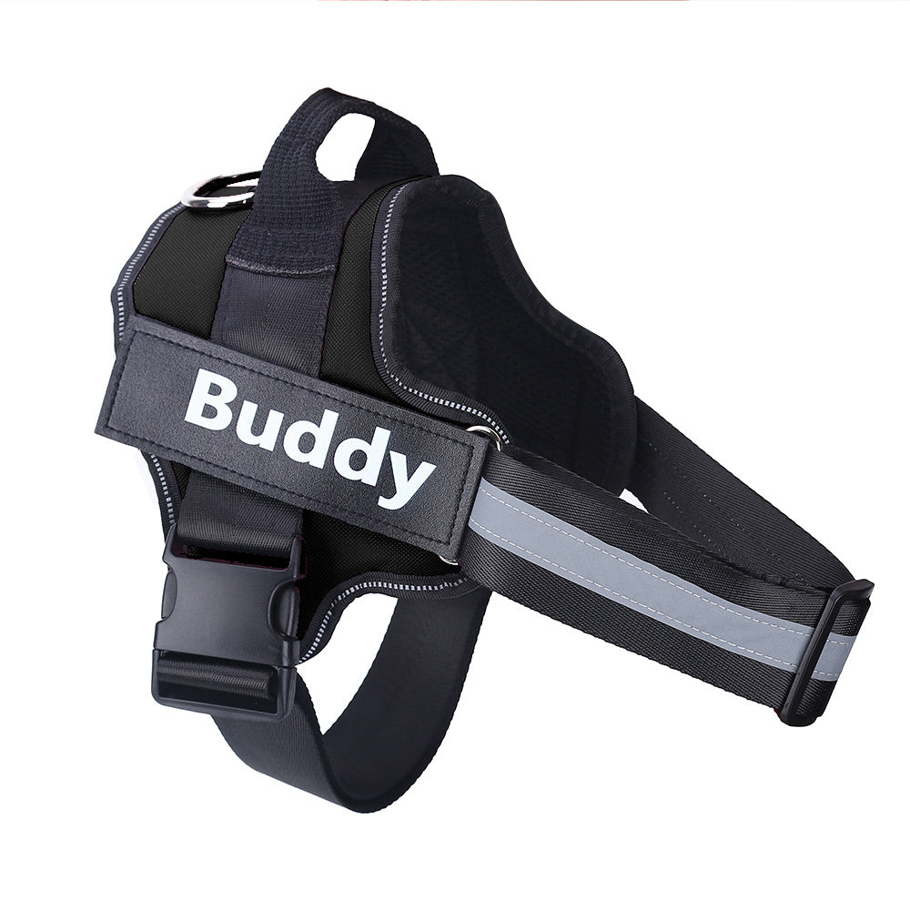 Dog Harness Personalized Dog Harness No Pull Reflective Breathable Pet Harness for Small Large Dog Harness Vest with Name Custom Patch