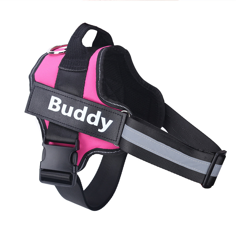 Dog Harness Personalized Dog Harness No Pull Reflective Breathable Pet Harness for Small Large Dog Harness Vest with Name Custom Patch