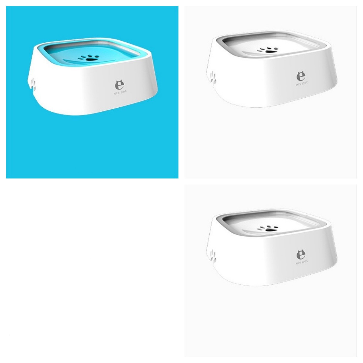 1.5L Cat Dog Water Bowl Carried Floating Bowl Anti-Overflow Slow Water Feeder Dispenser Pet