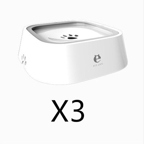 1.5L Cat Dog Water Bowl Carried Floating Bowl Anti-Overflow Slow Water Feeder Dispenser Pet