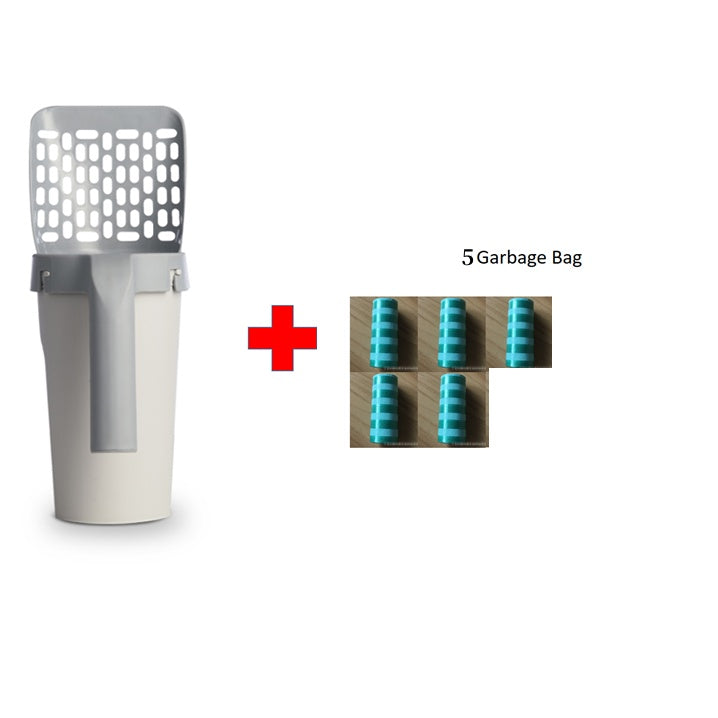 Storage Box Integrated Litter Shovel Set