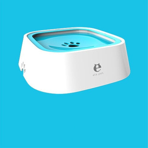 1.5L Cat Dog Water Bowl Carried Floating Bowl Anti-Overflow Slow Water Feeder Dispenser Pet