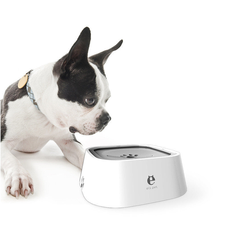 1.5L Cat Dog Water Bowl Carried Floating Bowl Anti-Overflow Slow Water Feeder Dispenser Pet