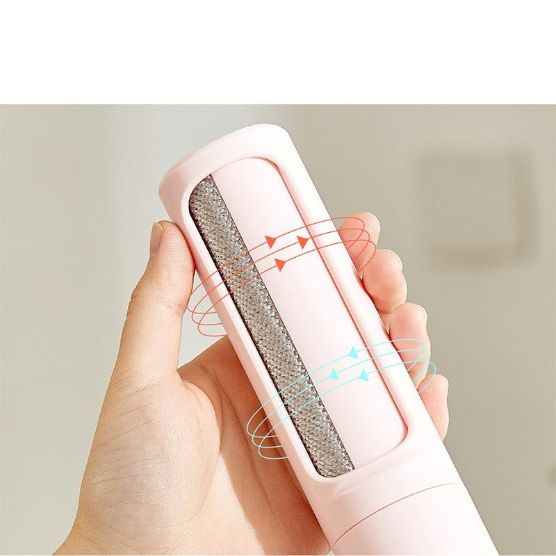 Pet Hair Remover Reusable Lint Brush Self Cleaning Lint Roller Brush Dog Cat Hair Removal Carpet Clothes No Refill Needed(Blue)