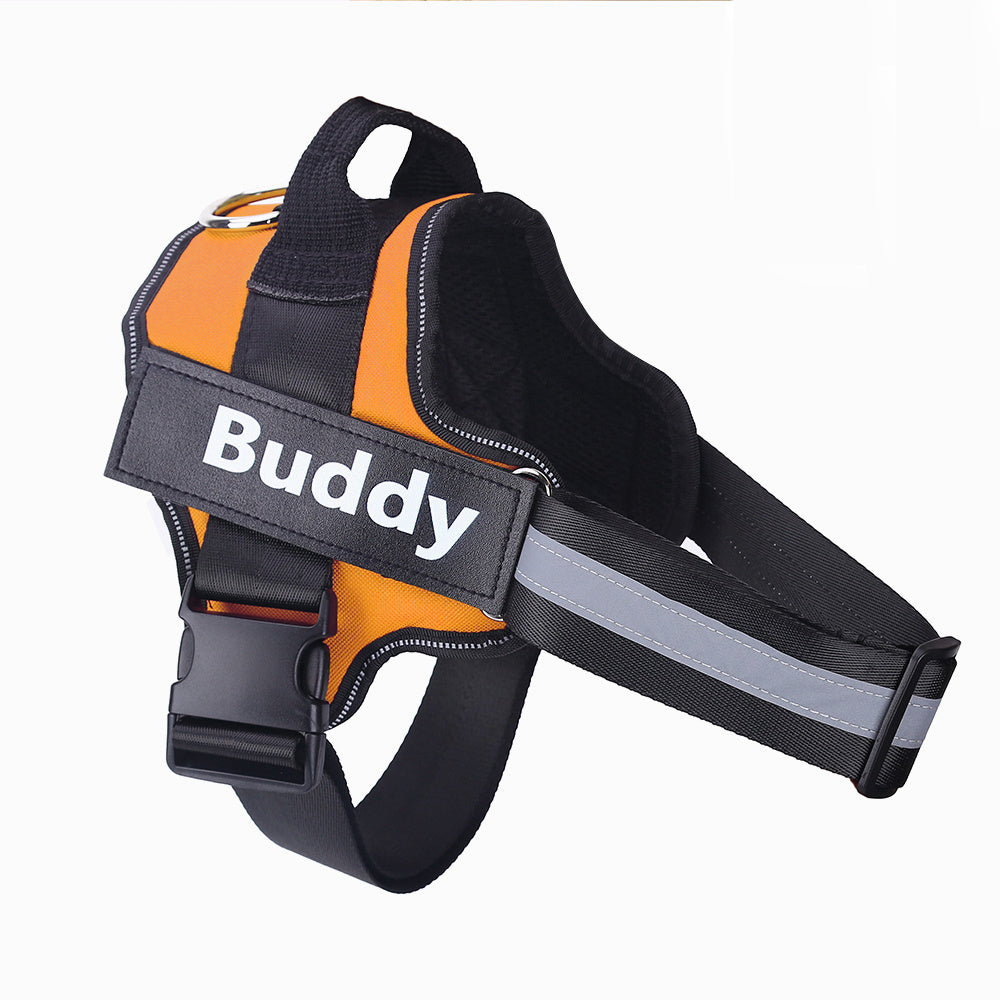 Dog Harness Personalized Dog Harness No Pull Reflective Breathable Pet Harness for Small Large Dog Harness Vest with Name Custom Patch