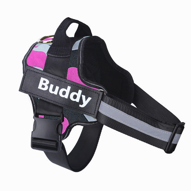 Dog Harness Personalized Dog Harness No Pull Reflective Breathable Pet Harness for Small Large Dog Harness Vest with Name Custom Patch