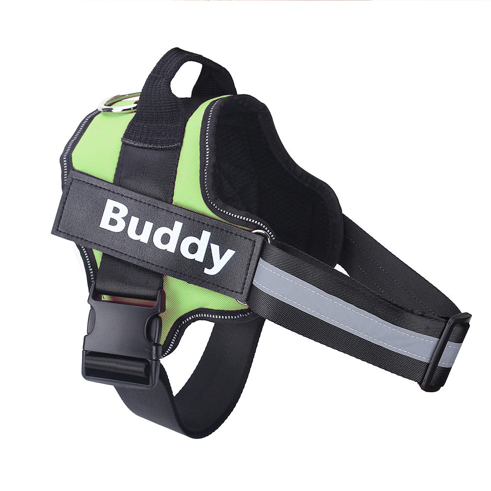 Dog Harness Personalized Dog Harness No Pull Reflective Breathable Pet Harness for Small Large Dog Harness Vest with Name Custom Patch