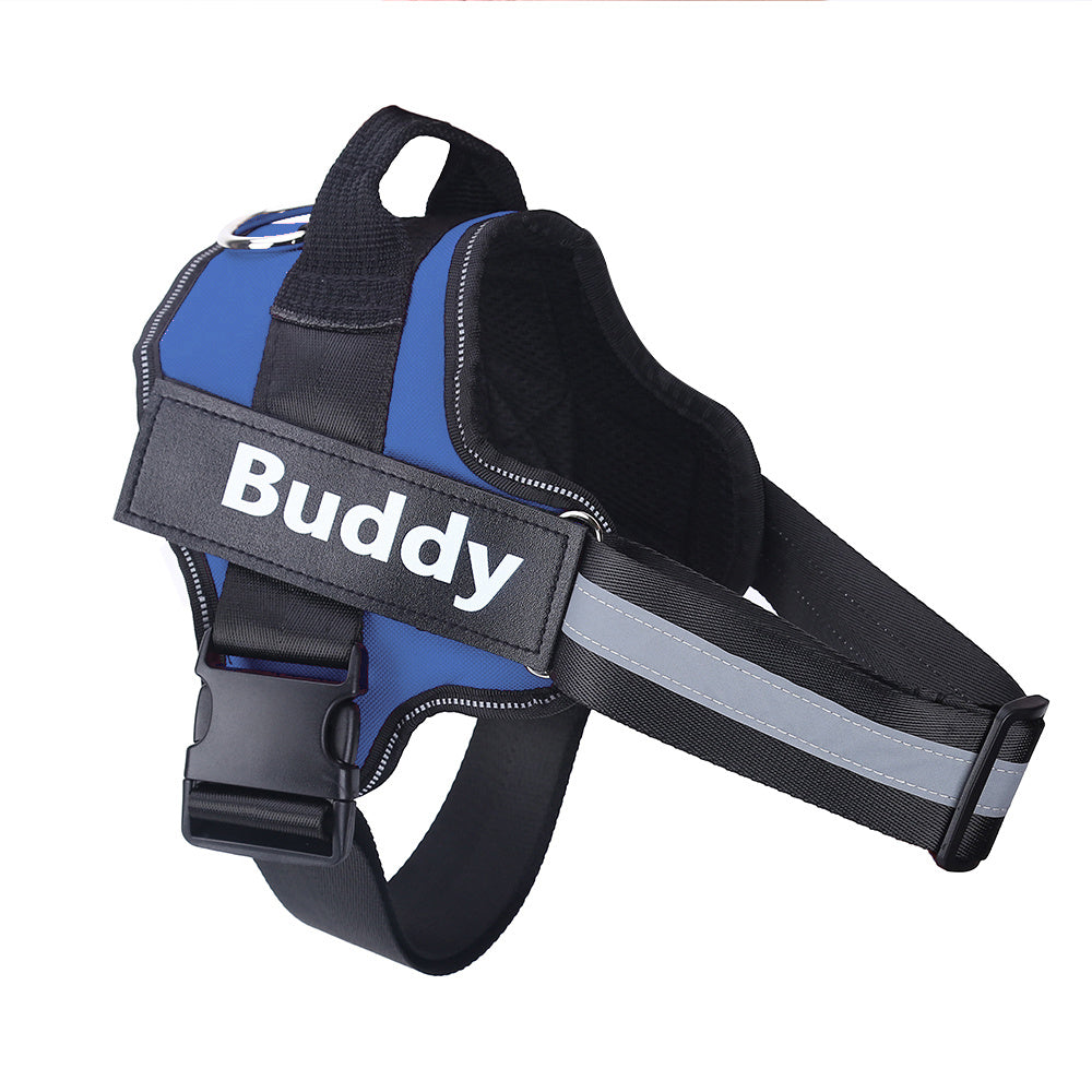 Dog Harness Personalized Dog Harness No Pull Reflective Breathable Pet Harness for Small Large Dog Harness Vest with Name Custom Patch