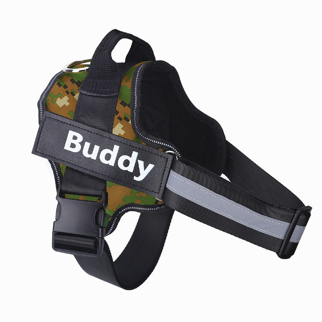 Dog Harness Personalized Dog Harness No Pull Reflective Breathable Pet Harness for Small Large Dog Harness Vest with Name Custom Patch