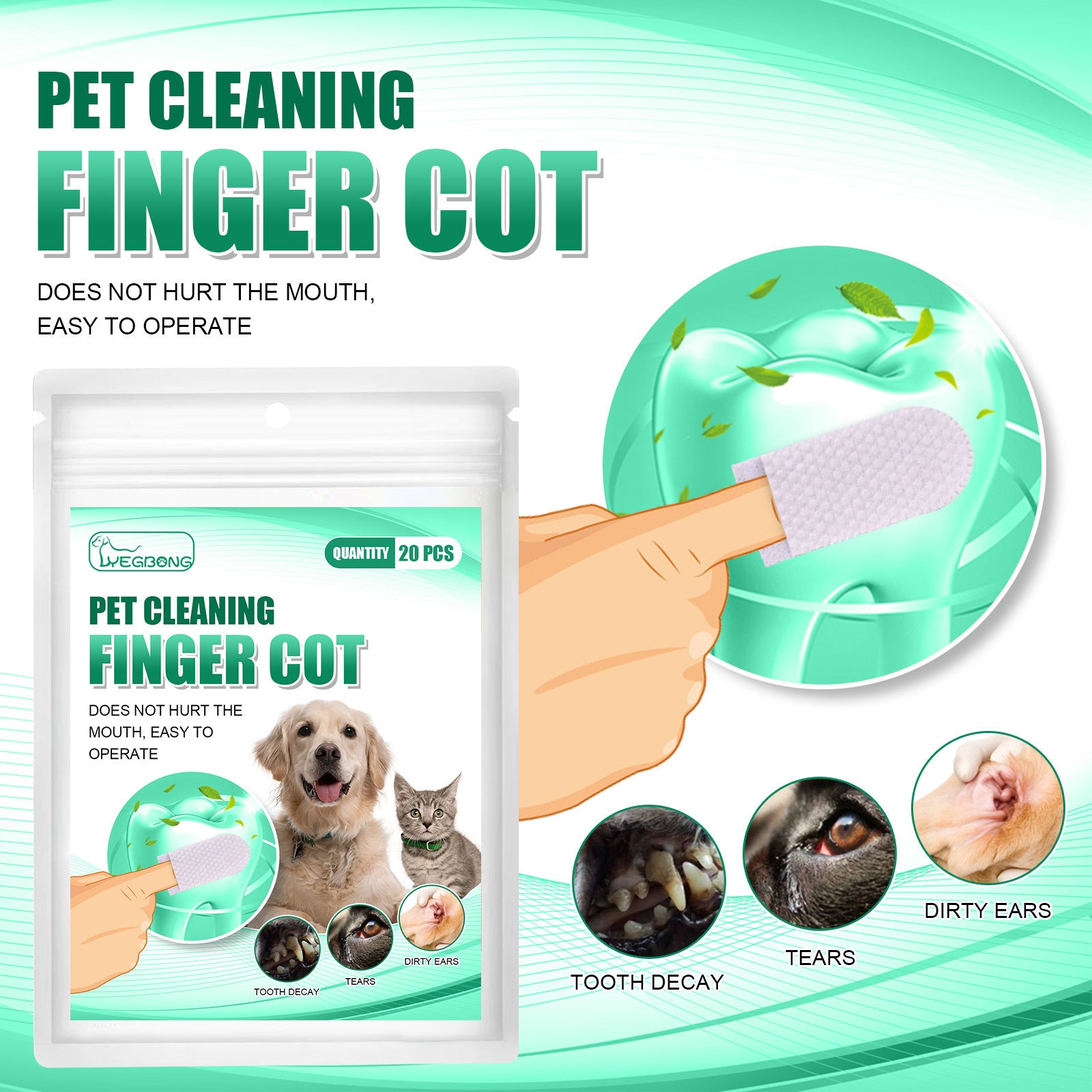 Boon Meow™ CleanPaws Dental Wipes