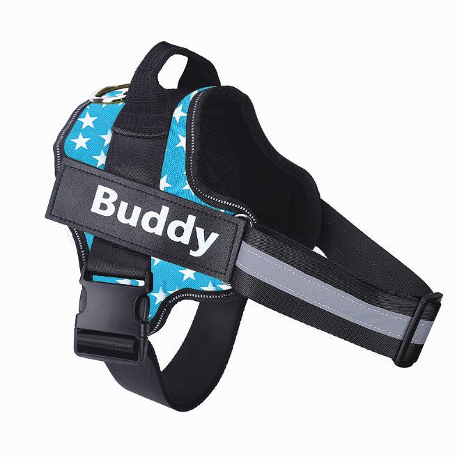 Dog Harness Personalized Dog Harness No Pull Reflective Breathable Pet Harness for Small Large Dog Harness Vest with Name Custom Patch
