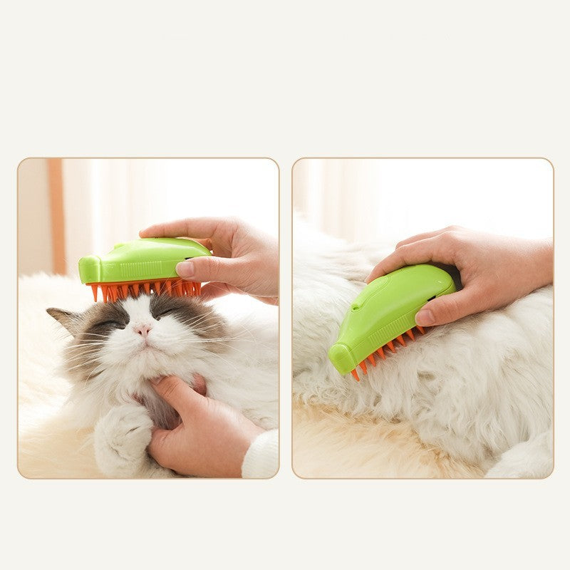 Steam Brush Comb Hair Removal & Grooming - For Boo n Meow
