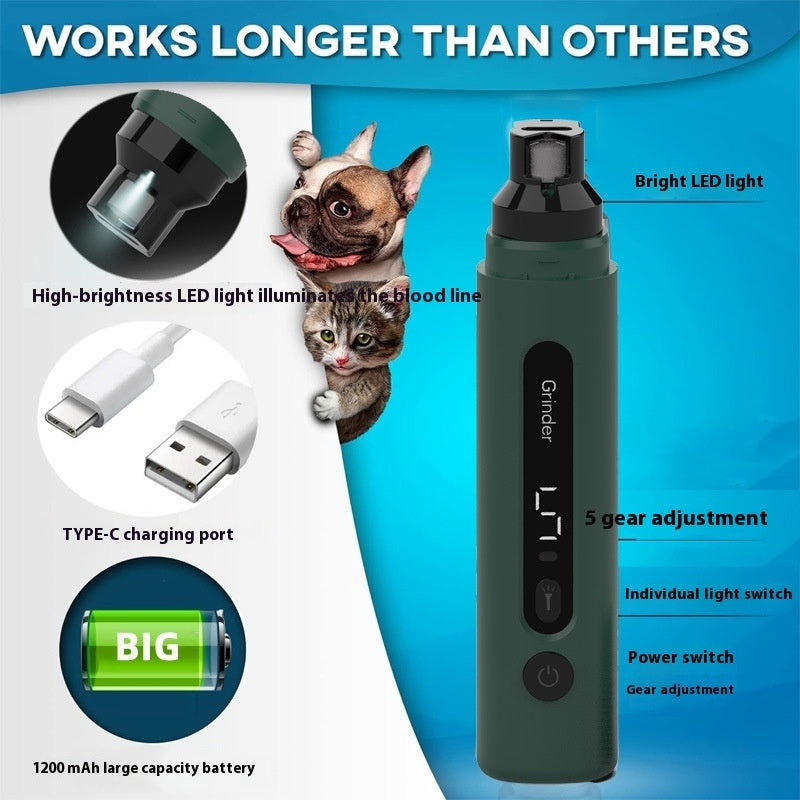 Boo n Meow Nail Trimmers/Grinders Super Quiet - For Boo n Meow