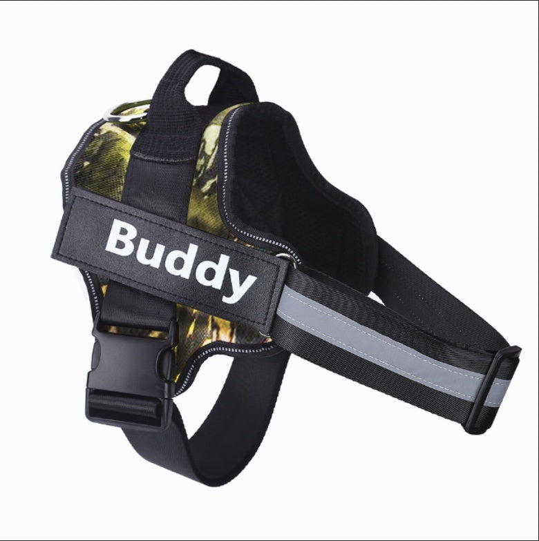 Dog Harness Personalized Dog Harness No Pull Reflective Breathable Pet Harness for Small Large Dog Harness Vest with Name Custom Patch