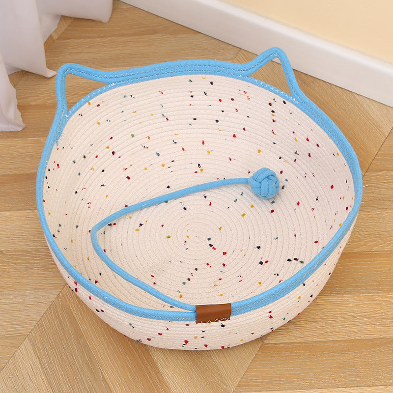 Boo n Meow™ Handwoven Cotton &amp; Hemp Rope Pet Nest