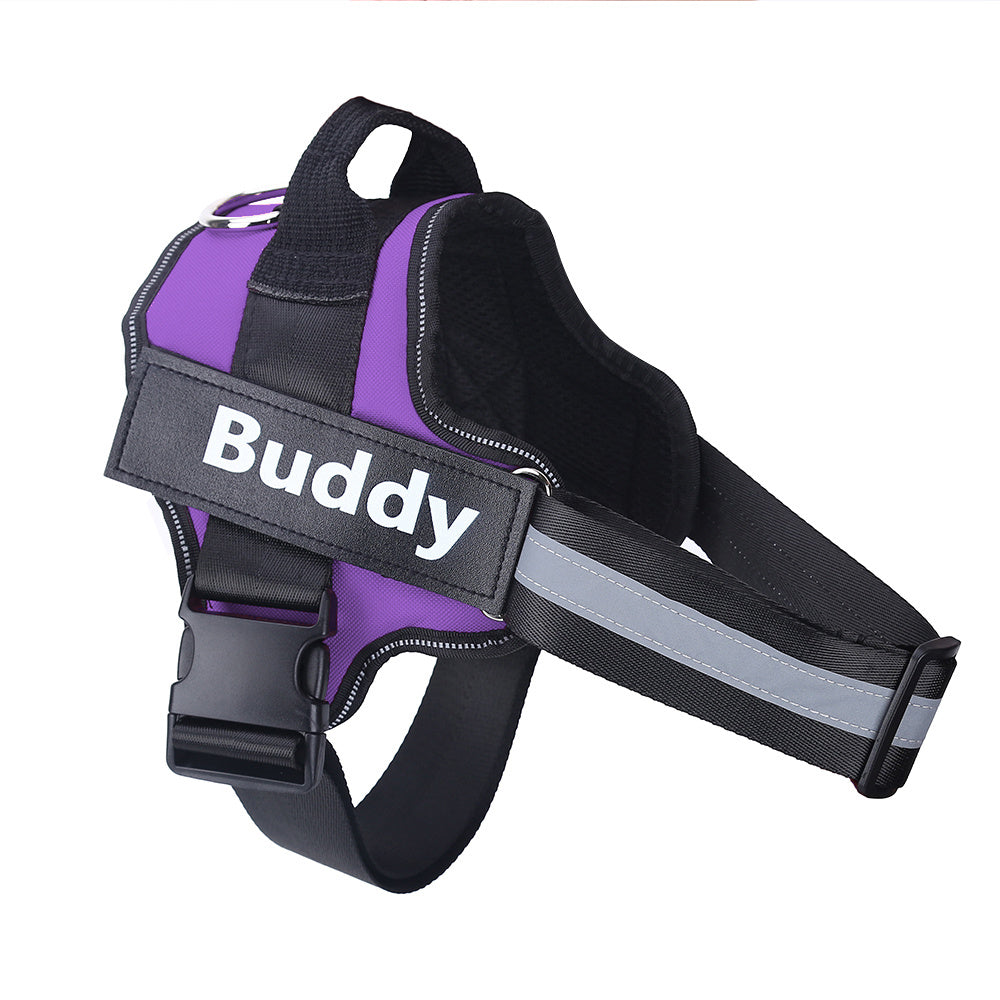 Dog Harness Personalized Dog Harness No Pull Reflective Breathable Pet Harness for Small Large Dog Harness Vest with Name Custom Patch