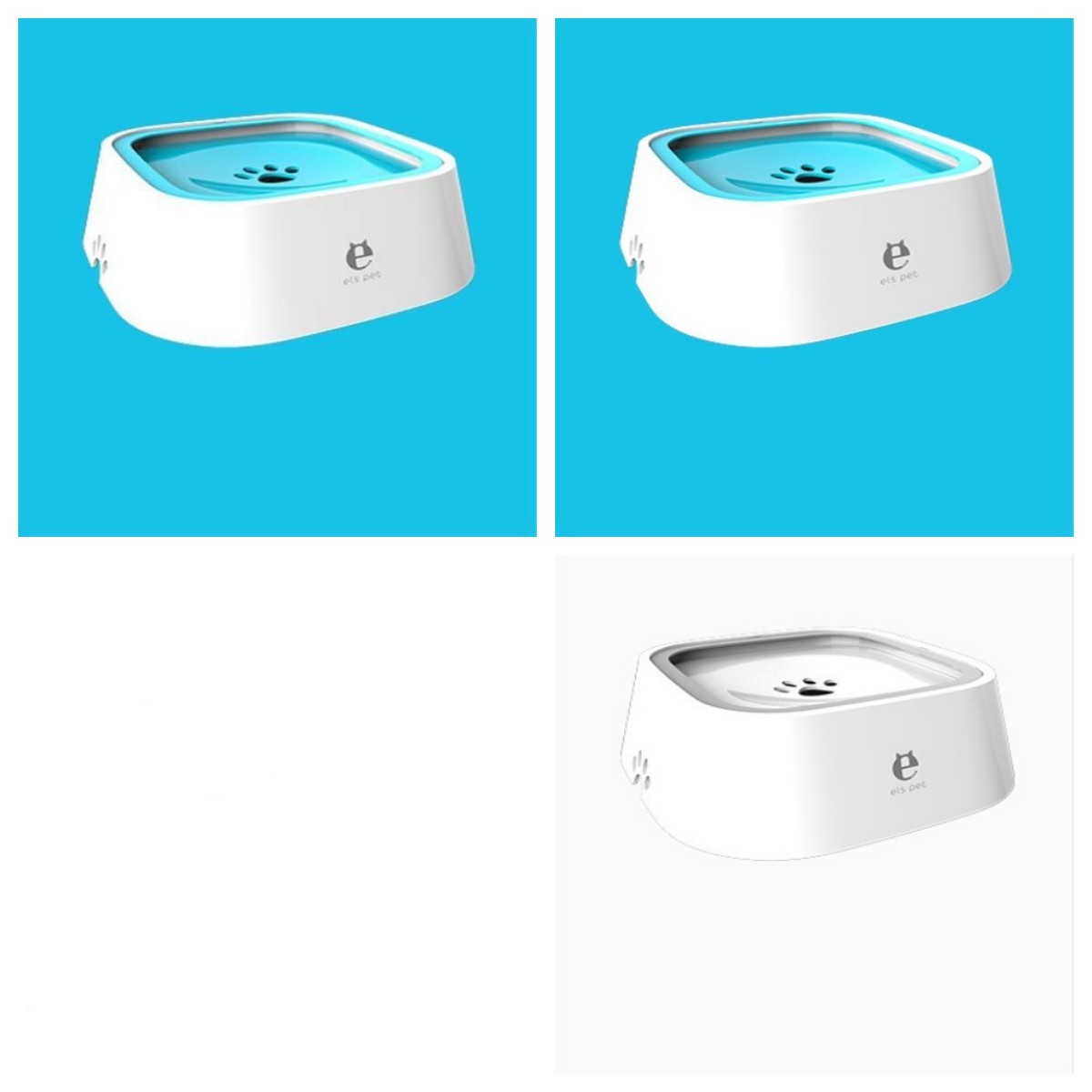 1.5L Cat Dog Water Bowl Carried Floating Bowl Anti-Overflow Slow Water Feeder Dispenser Pet