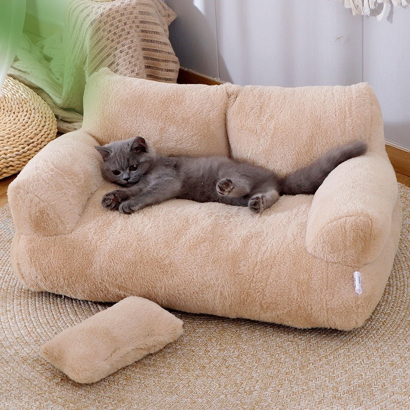 Luxury Cat Bed Sofa Winter Warm BOO N MEOW