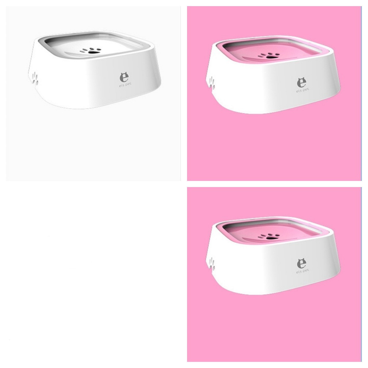 1.5L Cat Dog Water Bowl Carried Floating Bowl Anti-Overflow Slow Water Feeder Dispenser Pet