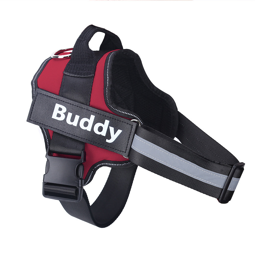 Dog Harness Personalized Dog Harness No Pull Reflective Breathable Pet Harness for Small Large Dog Harness Vest with Name Custom Patch