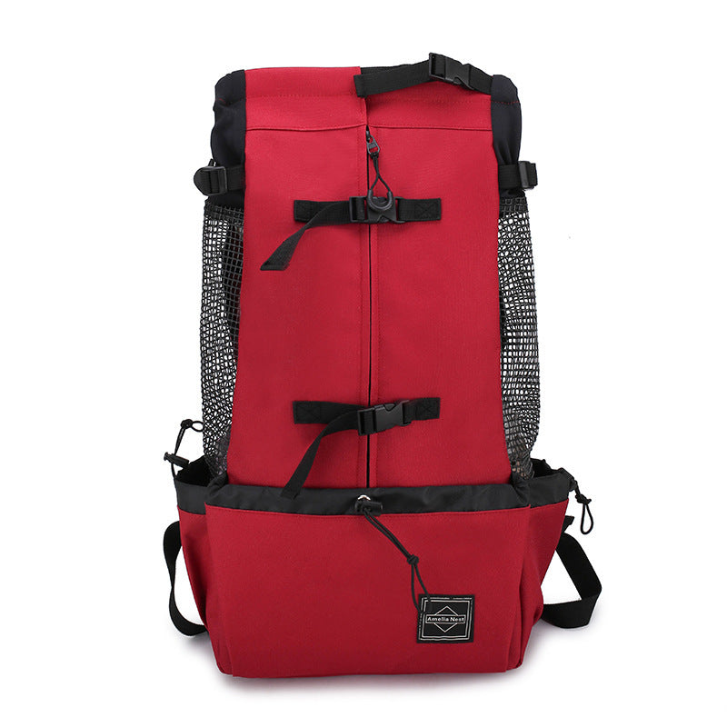 Dogs Backpack Out Double Shoulder Portable Travel Backpack