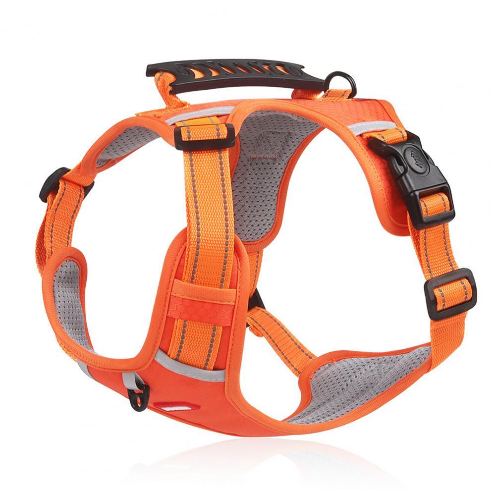 Nylon Dog Harness No Pull Breathable Reflective Pet Harness Vest For Small Large Dog Outdoor Running Dogs