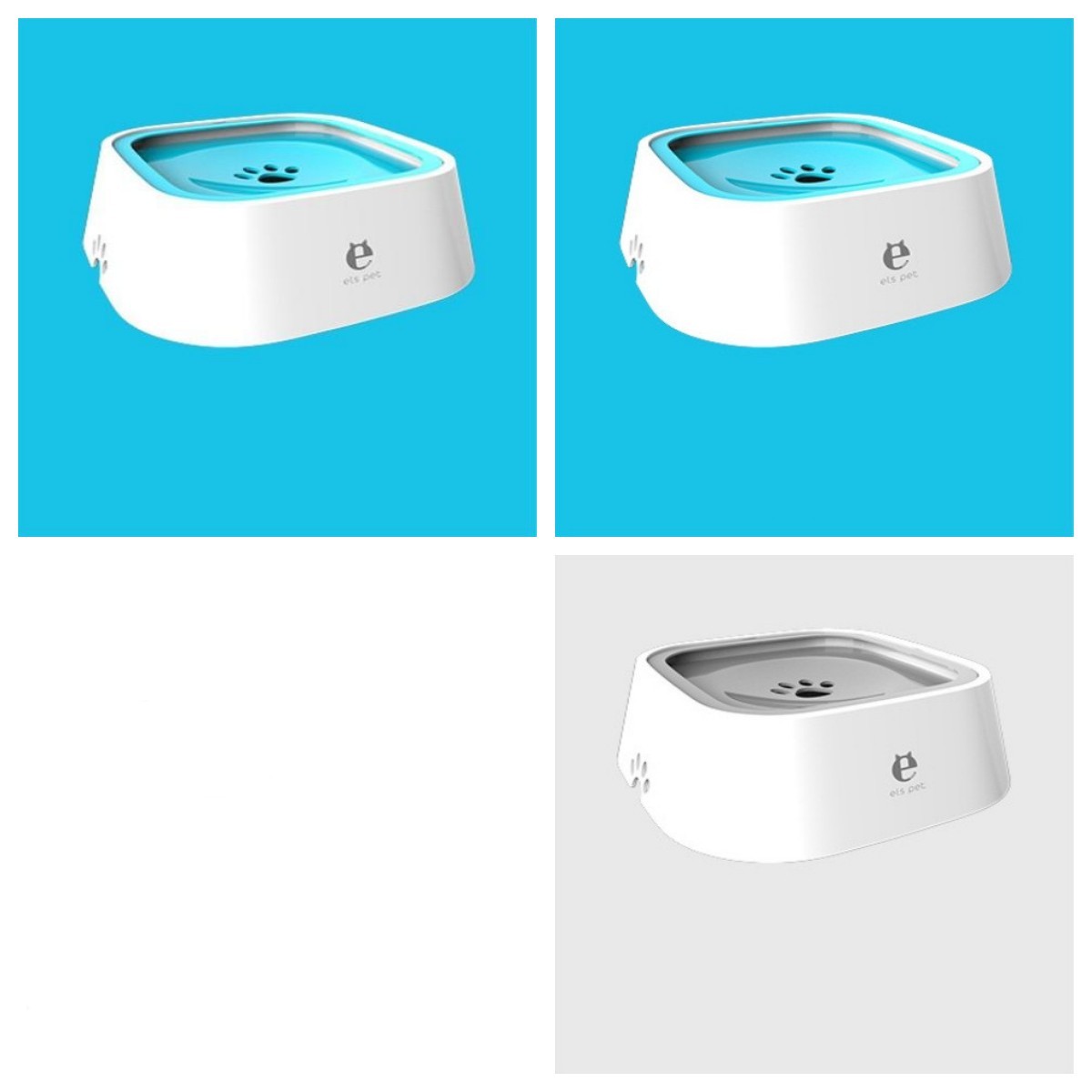 1.5L Cat Dog Water Bowl Carried Floating Bowl Anti-Overflow Slow Water Feeder Dispenser Pet