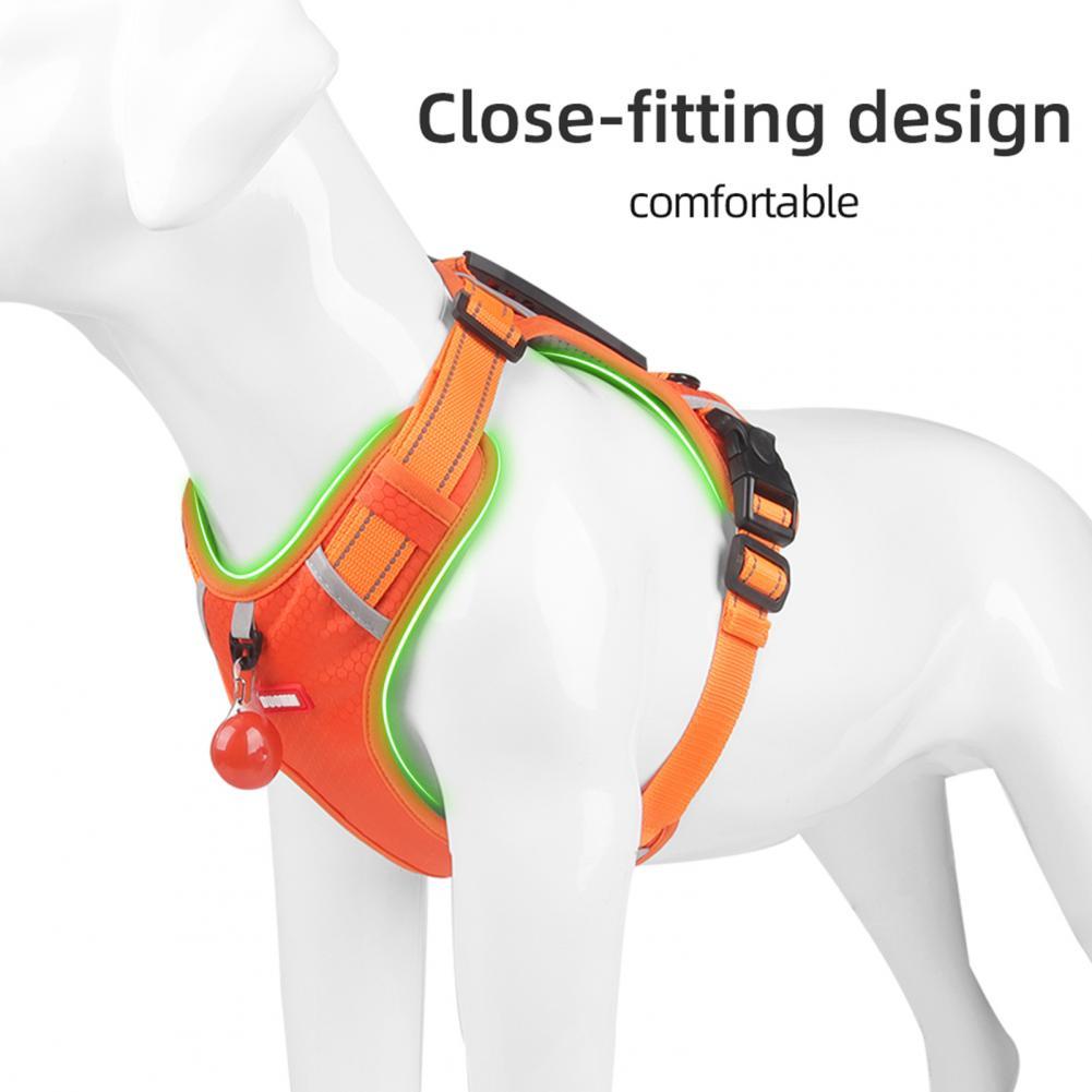 Nylon Dog Harness No Pull Breathable Reflective Pet Harness Vest For Small Large Dog Outdoor Running Dogs