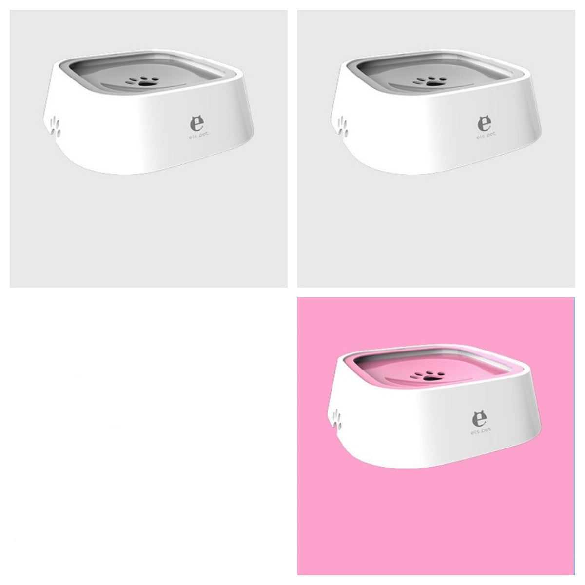 1.5L Cat Dog Water Bowl Carried Floating Bowl Anti-Overflow Slow Water Feeder Dispenser Pet