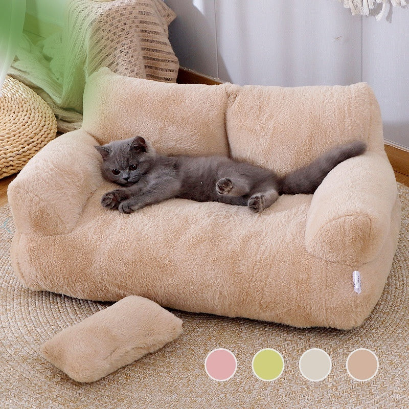 Luxury Cat Bed Sofa Winter Warm BOO N MEOW