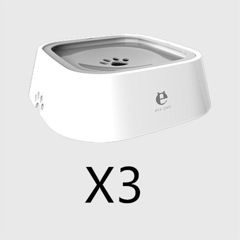 1.5L Cat Dog Water Bowl Carried Floating Bowl Anti-Overflow Slow Water Feeder Dispenser Pet