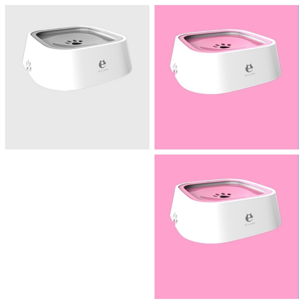 1.5L Cat Dog Water Bowl Carried Floating Bowl Anti-Overflow Slow Water Feeder Dispenser Pet