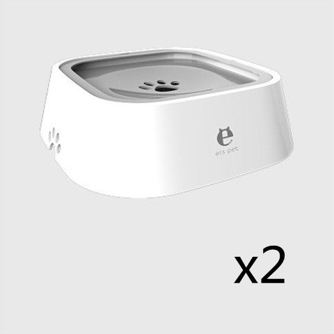 1.5L Cat Dog Water Bowl Carried Floating Bowl Anti-Overflow Slow Water Feeder Dispenser Pet